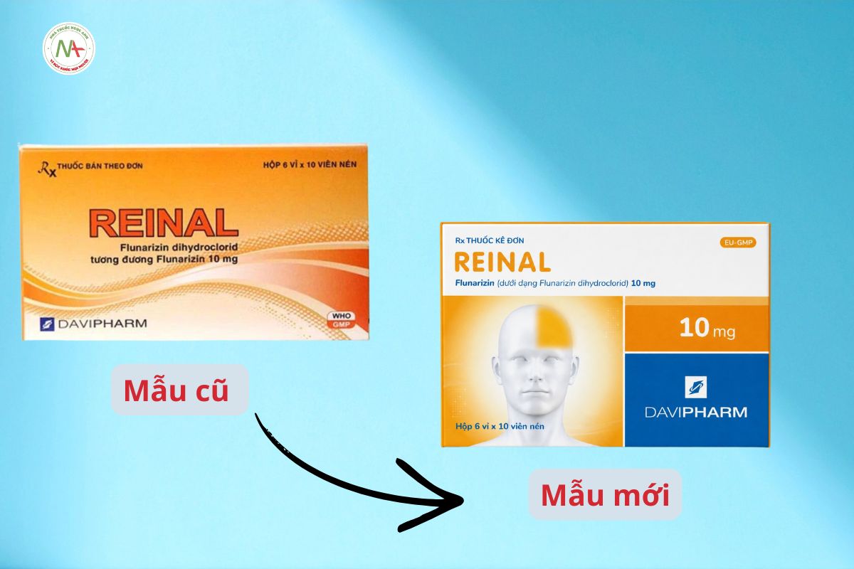 Reinal 10mg 13 Reinal 10mg thay đổi bao bì