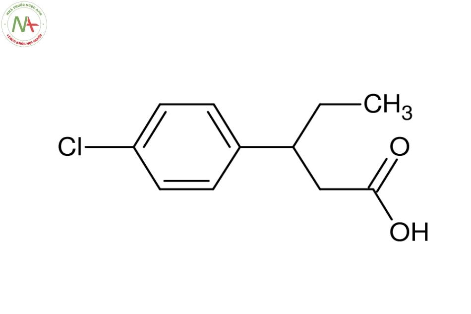 Cấu trúc phân tử của Baclofen