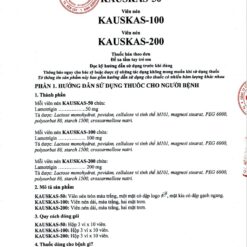 Hướng dẫn sử dụng thuốc Kauskas-50