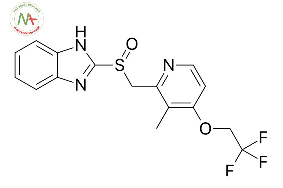 Cấu trúc phân tử của lansoprazol