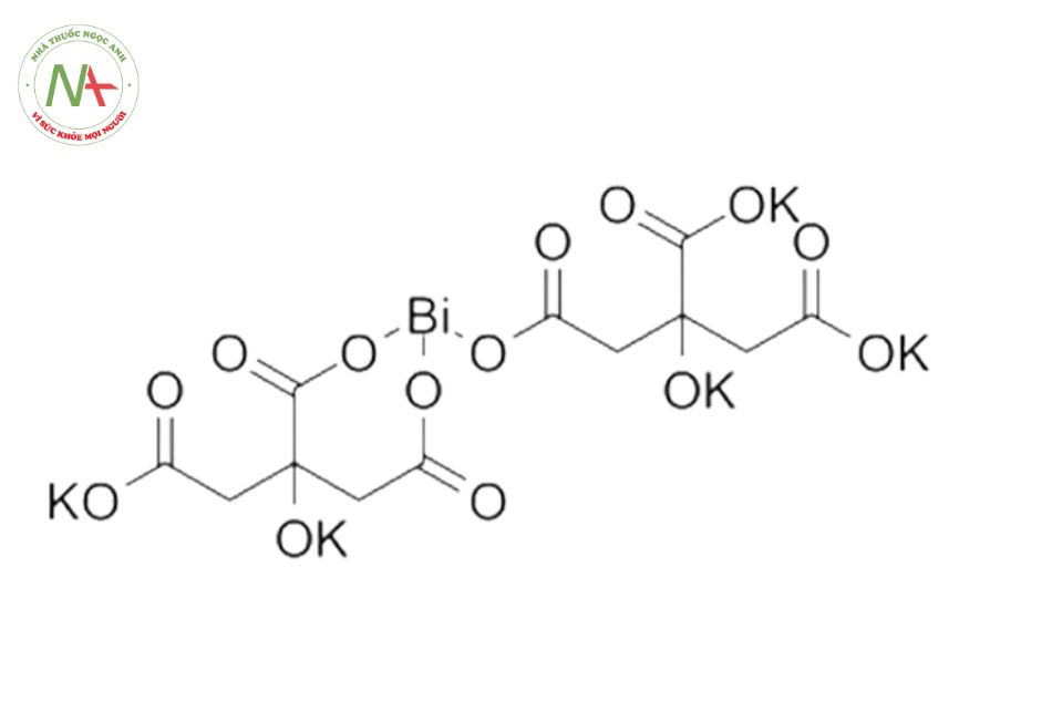 Cấu trúc phân tử của Bismuth subcitrate
