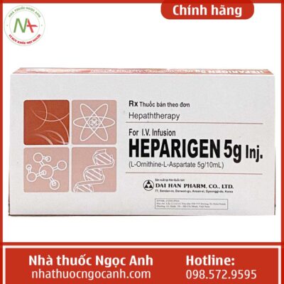 Hộp thuốc Heparigen Inj. 5g