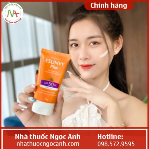 Kem Chống Nắng Esunvy Plus Sun Care Face Whitening Cream-4