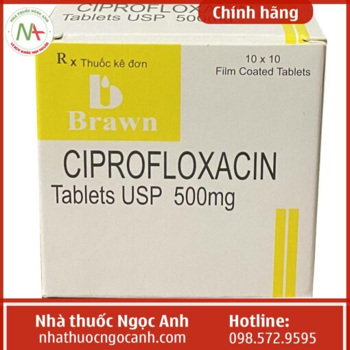 Thuốc Ciprofloxacin Tablets Usp 500Mg giá bao nhiêu?