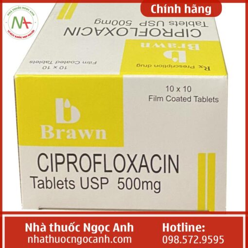 Liều dùng của thuốc Ciprofloxacin Tablets Usp 500Mg