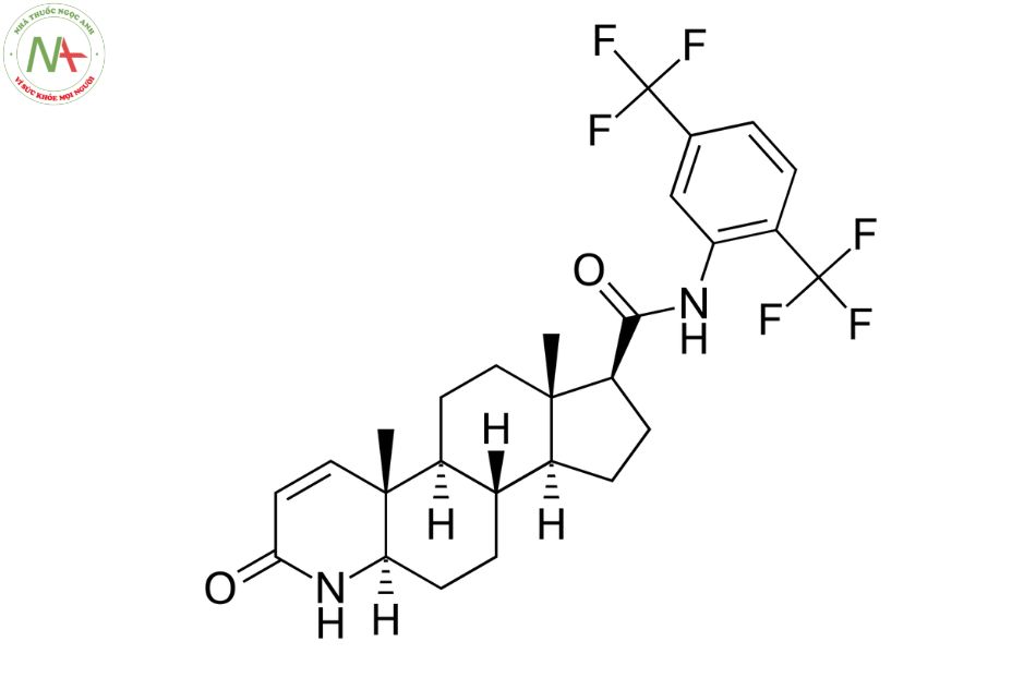 Cấu trúc phân tử Dutasteride