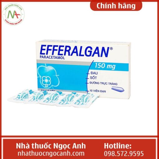 thuốc efferalgan 150 đặt dùng cho trẻ em