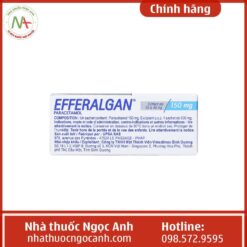Công dụng của thuốc Efferalgan 150mg