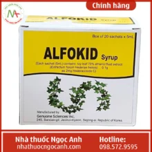 Hộp thuốc Alfokid Syrup