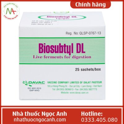 Hộp thuốc Biosubtyl DL