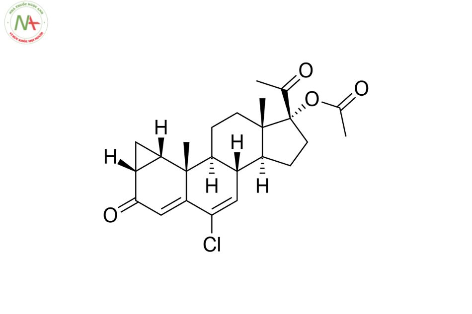 Cấu trúc phân tử Cyproterone acetate