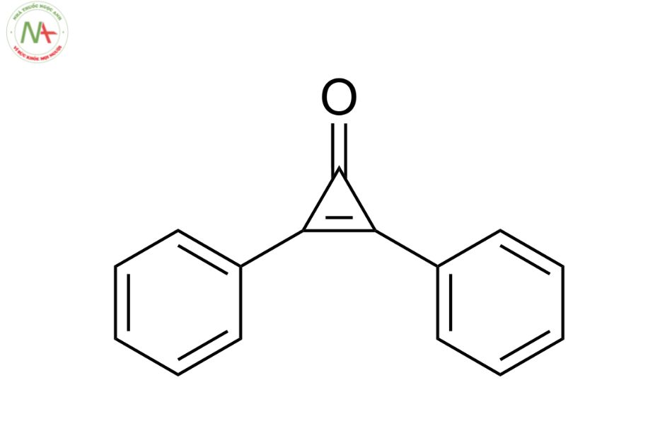 Cấu trúc phân tử Diphenylcyclopropenone