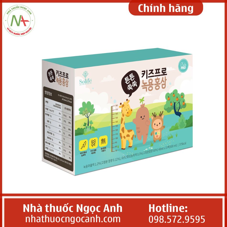 Hồng Sâm Baby Solife có công dụng là gì