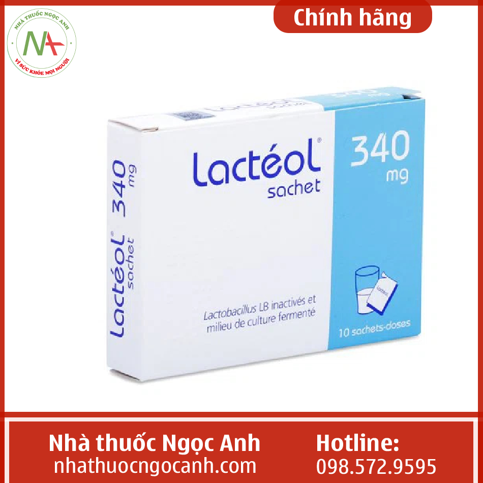 Thuốc diều trị tiêu chảy Lactéol 340mg
