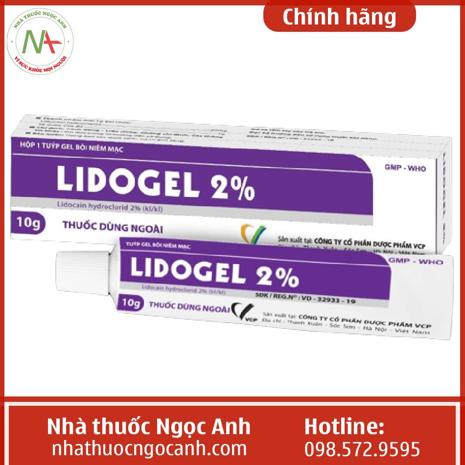 Công dụng của thuốc Lidogel 2%