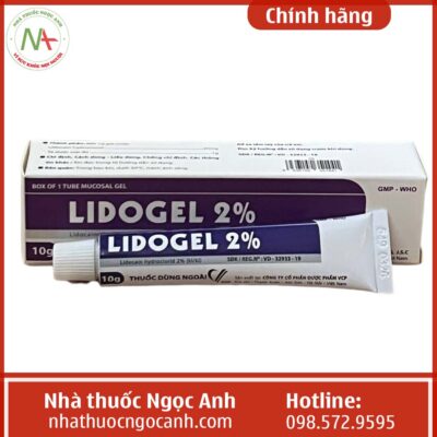 Hộp thuốc Lidogel 2%