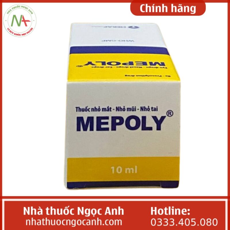 Thuốc nhỏ mắt Mepoly 10ml có tốt không, giá bao nhiêu, mua ở đâu