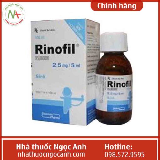 Hộp thuốc Rinofil Syrup 2,5mg/5ml