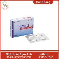 Thuốc Pizar-3 hộp 1 vỉ 4 viên