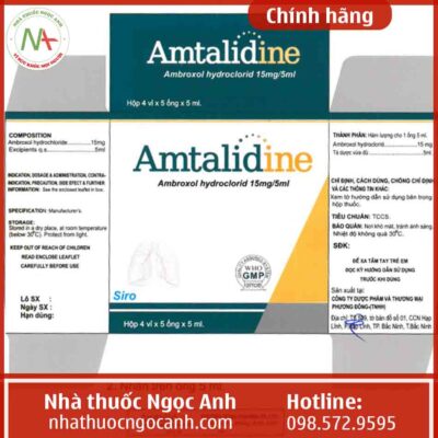 Thành phần và công dụng thuốc Amtalidine