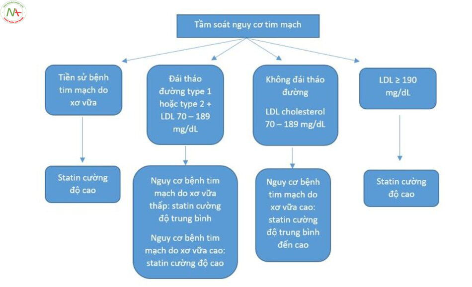 Hình 3 – 7 Hướng dẫn điều trị tăng lipid máu với liệu pháp statin
