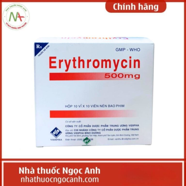 Erythromycin 500mg Vidipha