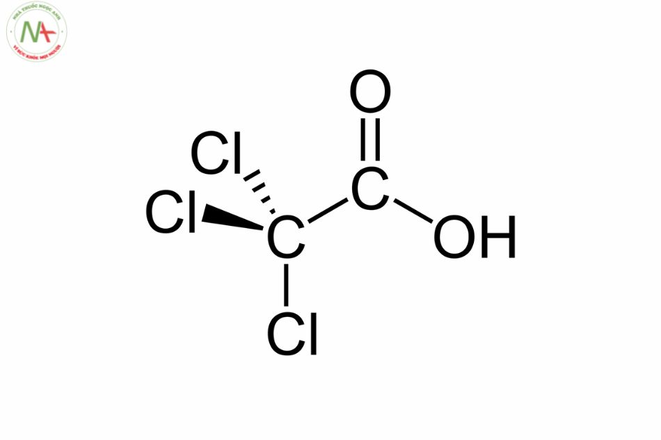 Cấu trúc phân tử Acid trichloracetic