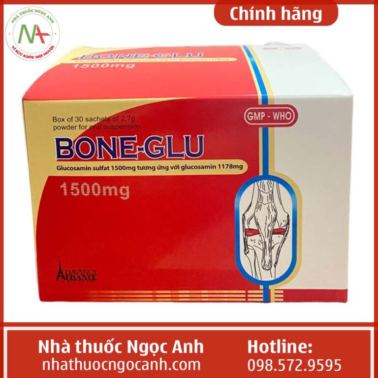 Hộp thuốc Bone-Glu (dạng bột)