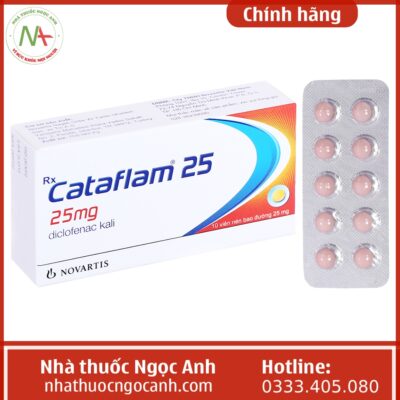 Hộp thuốc Cataflam 25