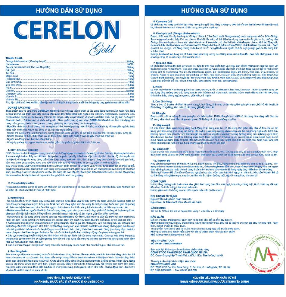 Hướng dẫn sử dụng Cerelon