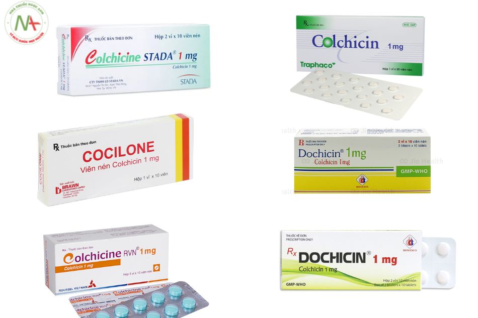 Một số dạng bào chế của Colchicin