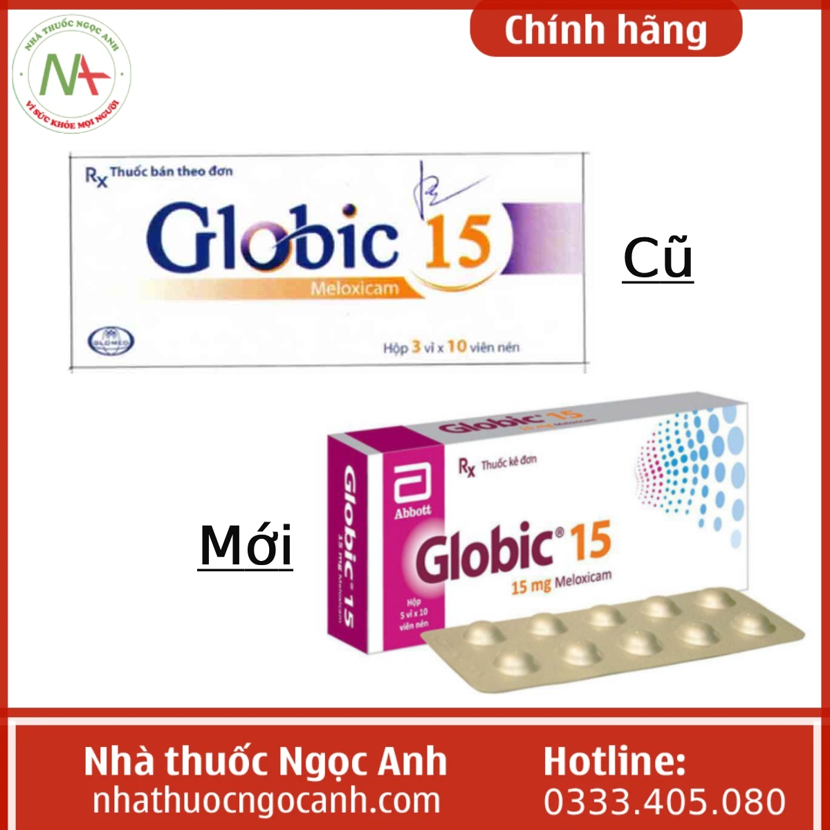Thay đổi mẫu hộp thuốc Globic 15