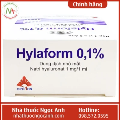 Hộp thuốc Hylaform 0,1%