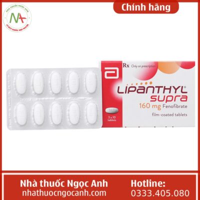 Hộp thuốc Lipanthyl Supra 160mg