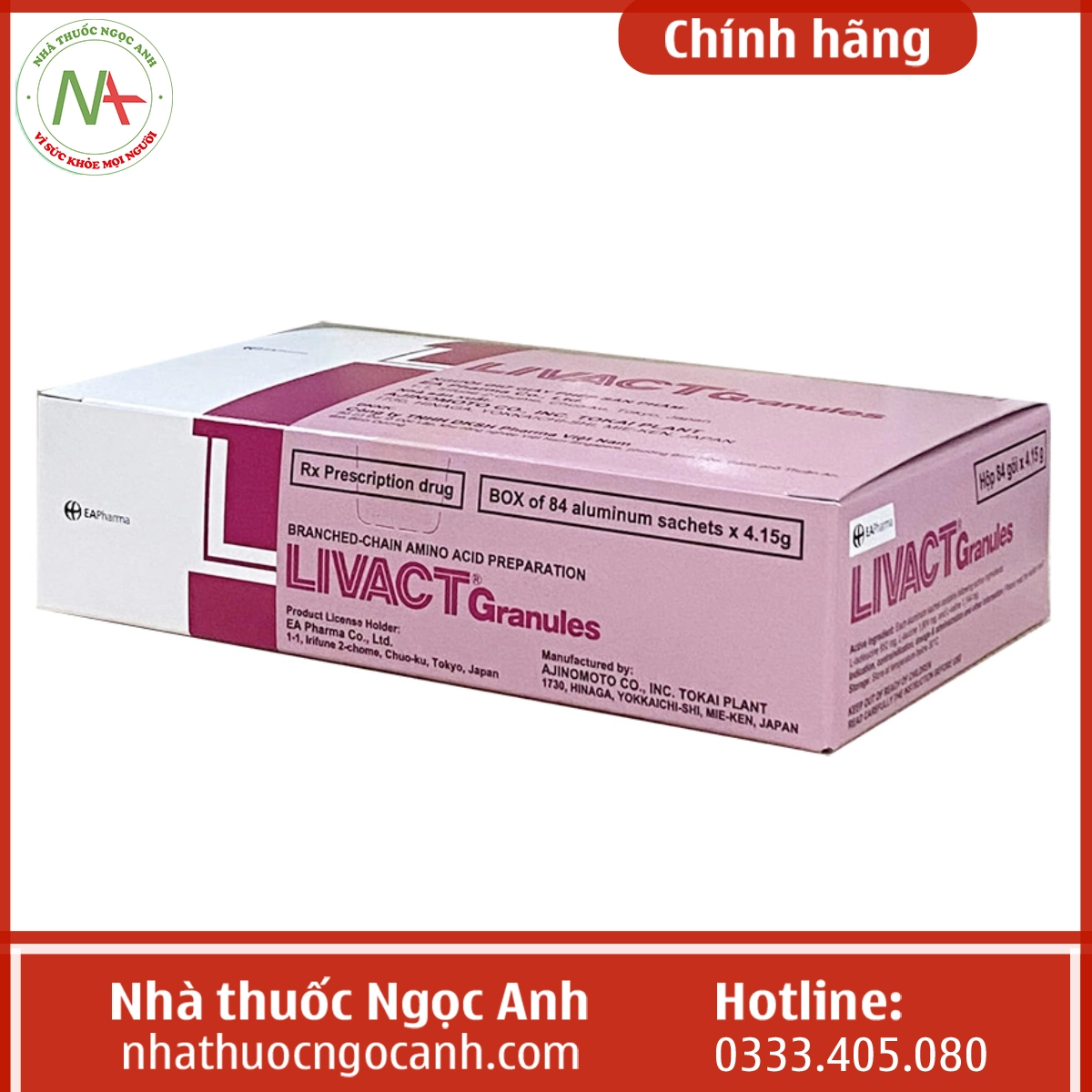 Hộp thuốc Livact Granules