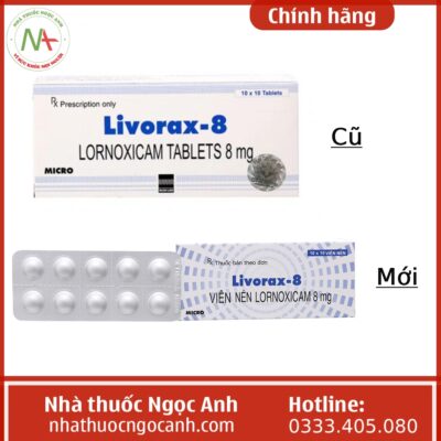 Thay đổi mẫu thuốc Livorax-8