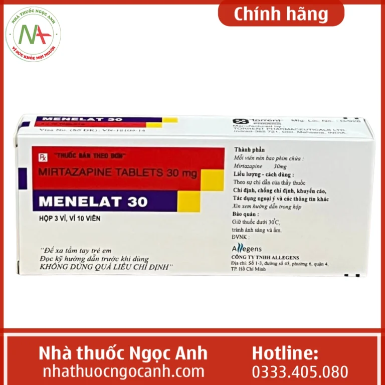 Hộp thuốc Menelat 30