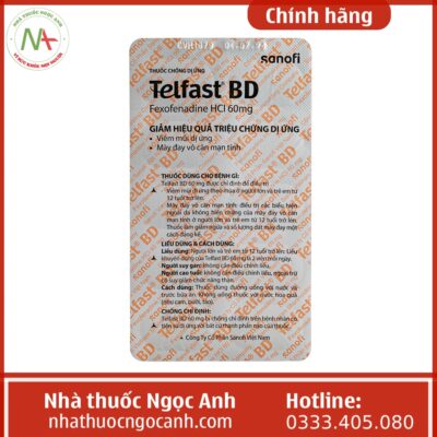 Hộp thuốc Telfast BD 60mg
