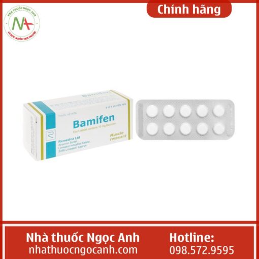 Thuốc Bamifen 10mg điều trị co thắt trong xơ cứng rải rác, tổn thương tủy sống khác.