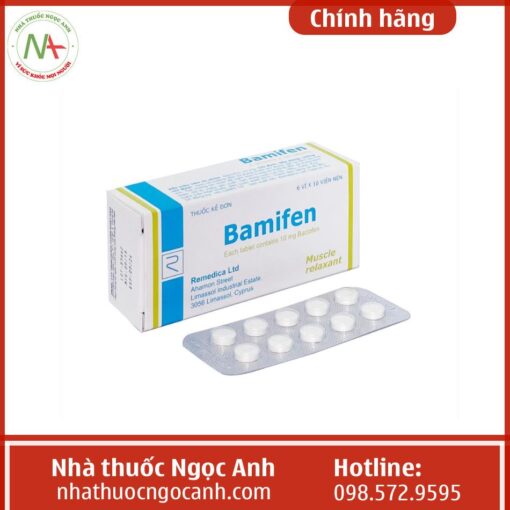 Thuốc Bamifen 10mg được dùng trong viêm tủy ngang, đột quỵ mạch máu não.