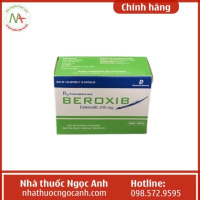 Thuốc Beroxib 200mg có giá khoảng 75000 đồng.