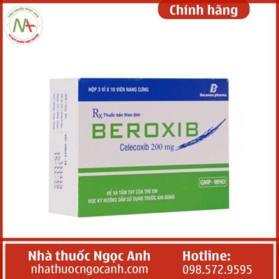 Thuốc Beroxib 200mg có tác dụng chống viêm, giảm đau.
