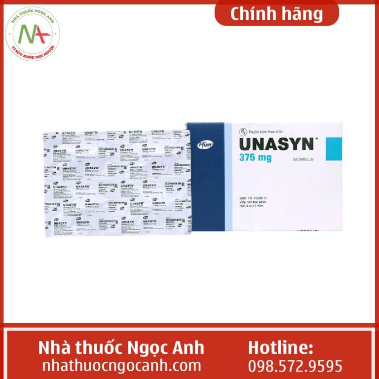 Thuốc Unasyn 375mg Công dụng, liều dùng, lưu ý, giá bán