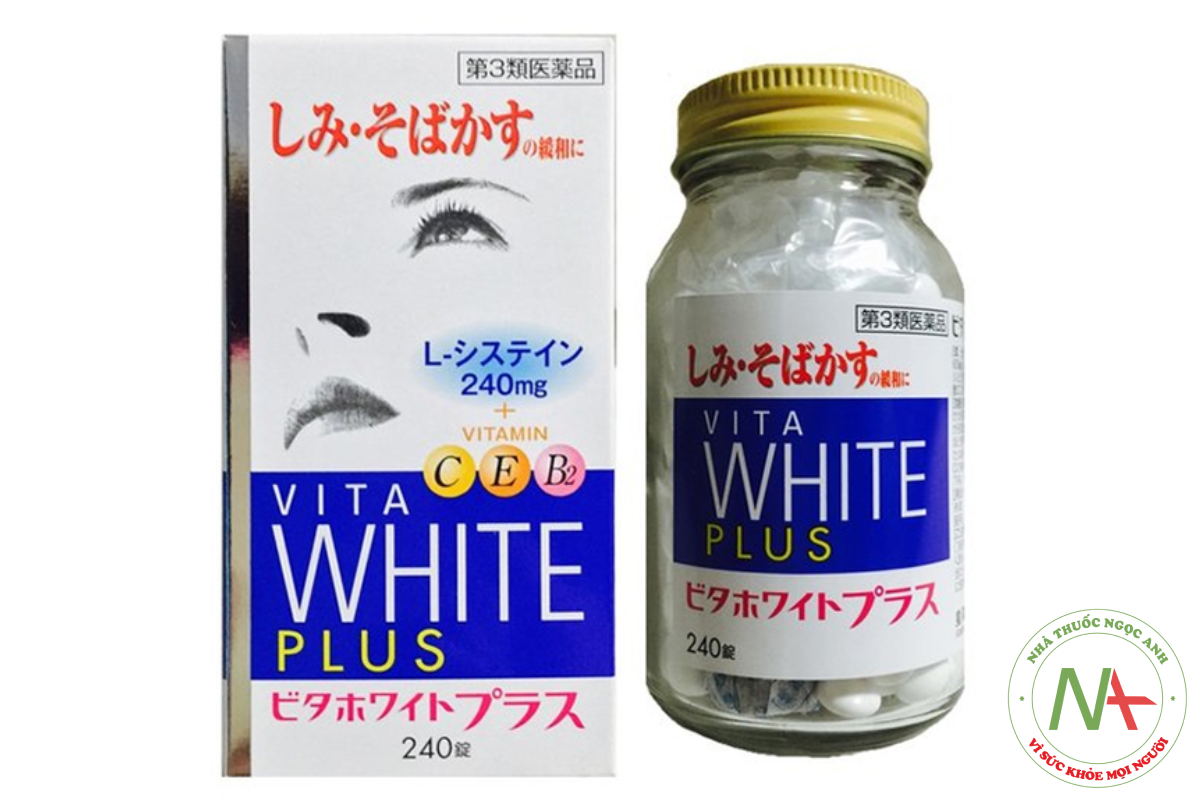 Hình ảnh viên uống trắng da Vita White Plus