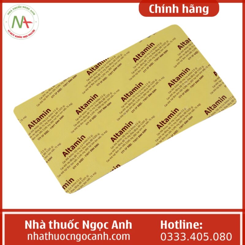 Thuốc Altamin là thuốc gì, có tác dụng gì, giá bao nhiêu, mua ở đâu