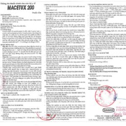 Hướng dẫn sử dụng thuốc Macetux 200