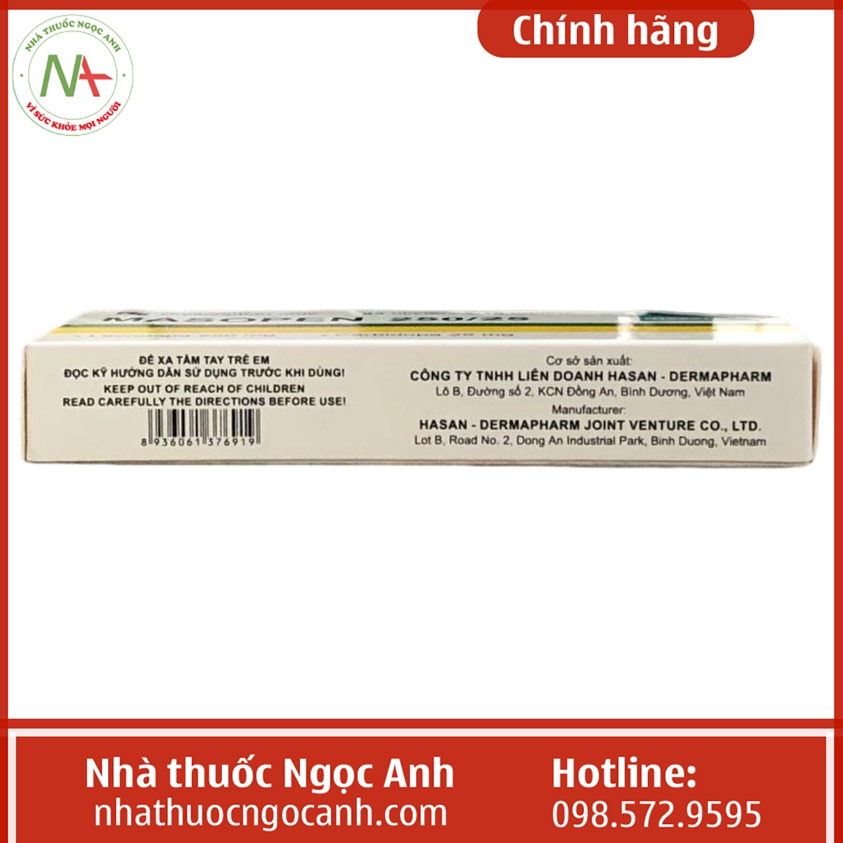 Hộp thuốc Masopen 250/25