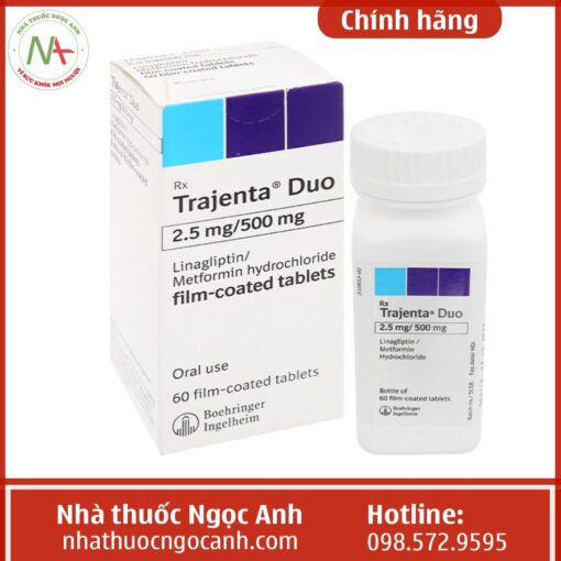 Thuốc Trajenta Duo 2,5mg/500mg