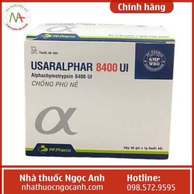 Hộp thuốc Usaralphar 8400 UI