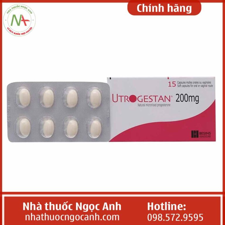 Hộp thuốc Utrogestan 200mg